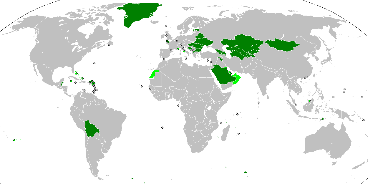 Mappa dei paesi che applicano la flat tax